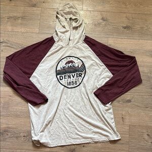 Denver Colorado Hooded Long Sleeve Tee